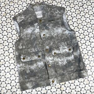 Rachel Roy Ultra Soft Army Tie Dye Vest S